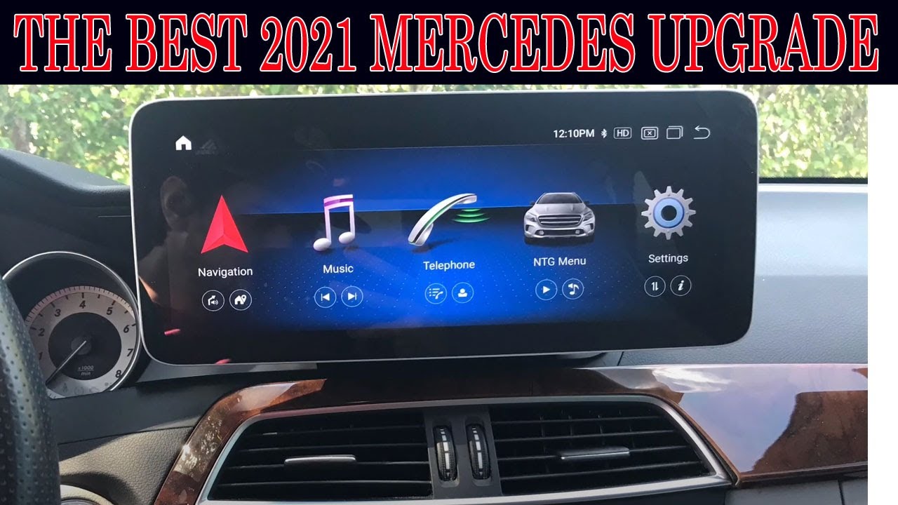 Обновление магнитолы Mercedes Benz с сенсорным экраном Android 12,3 дюйма для 2021 года