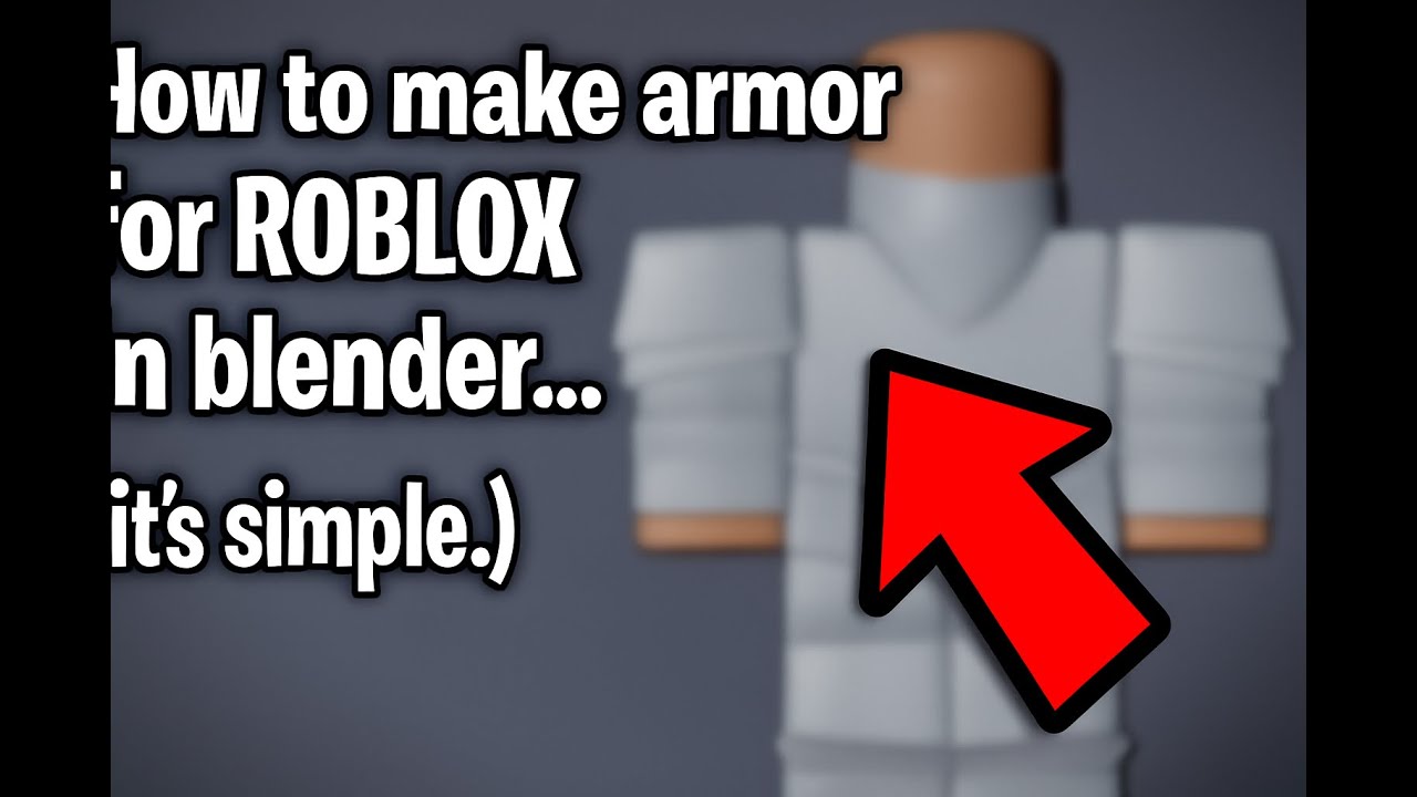 How to make armors for Roblox in Blender... (it's simpler than you think.)
