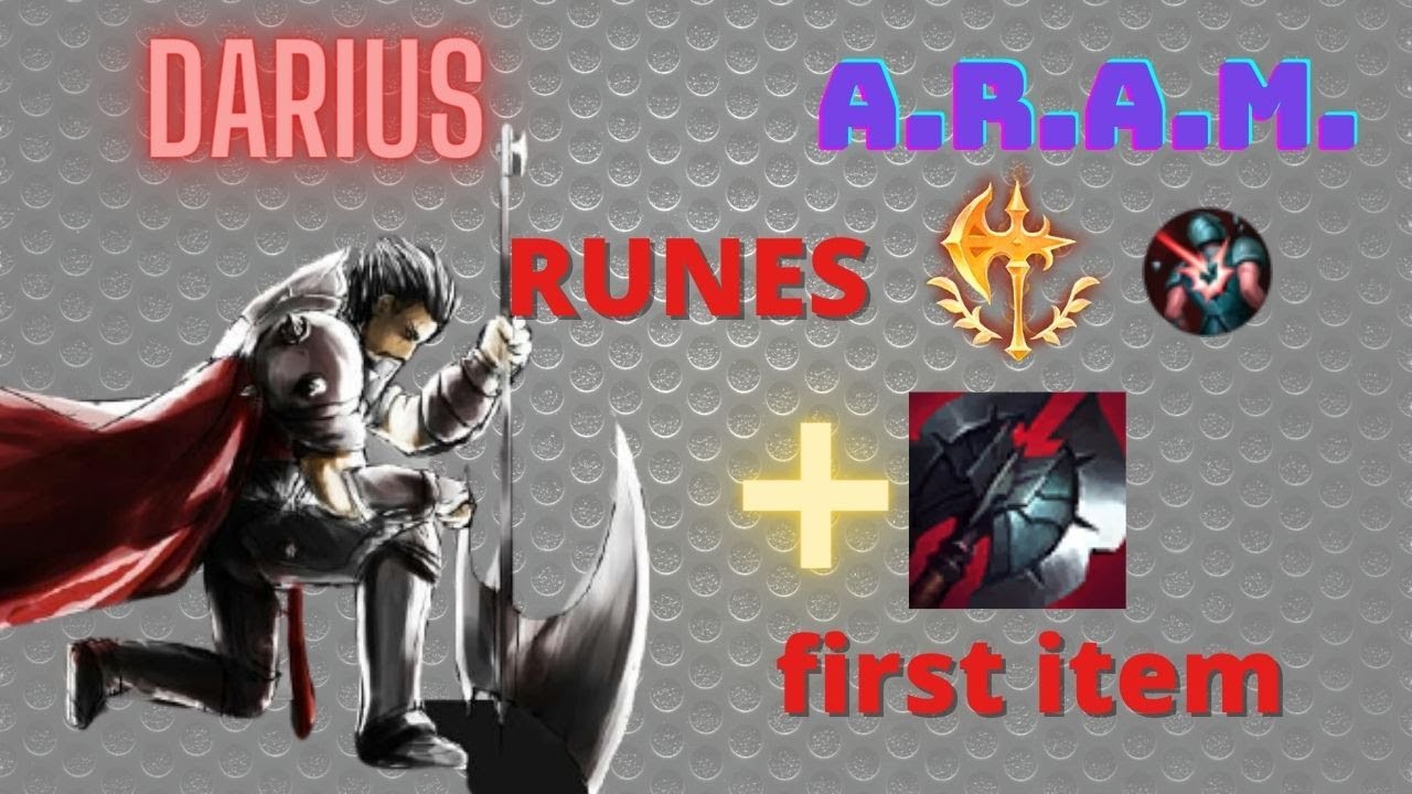 Darius League of Legends ARAM Darius pro build OP Darius best guide non stop gameplay