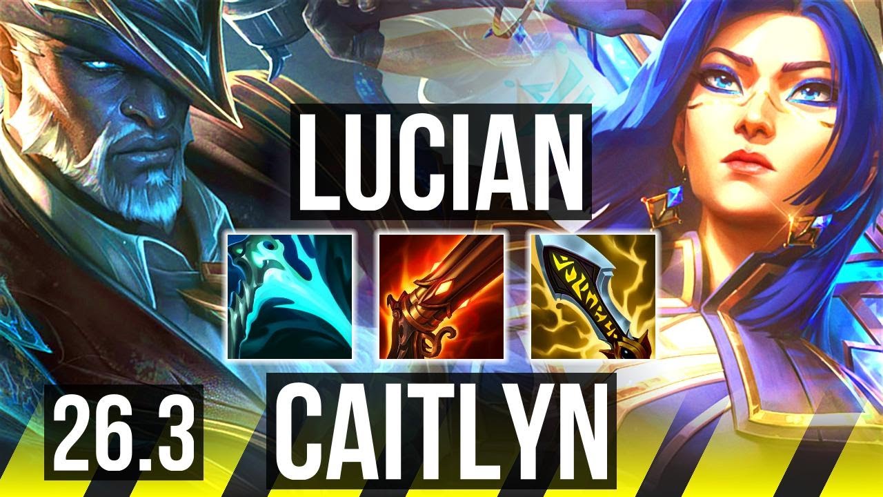 LUCIAN & Nami vs CAITLYN & Thresh (ADC) | 62K damage, 7k gold comeback | KR Master | 26.3