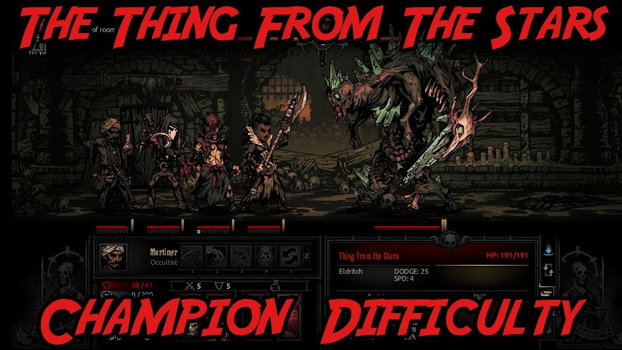 Darkest Dungeon The Color Of Madness | The Thing From The Stars Boss Fight Champion Difficulty