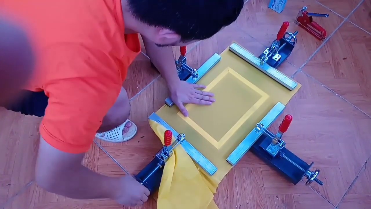 Làm khung lưới sử dụng 4 kẹp căng lưới thủ công nhanh gọn - 0985 74 83 69