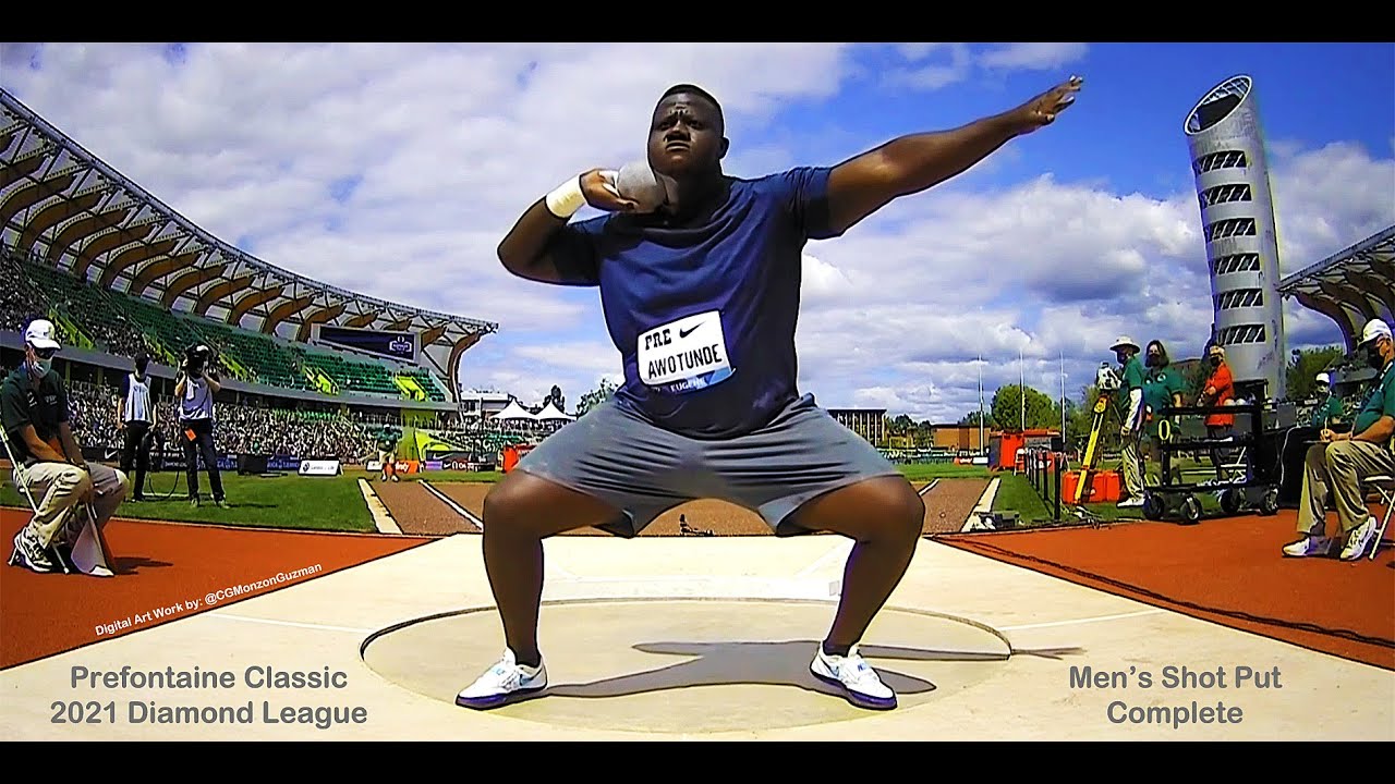 Complete Men's Shot Put.  Prefontaine Classic. Diamond League. Hayward Field, Eugene, OR, USA. 8/21.