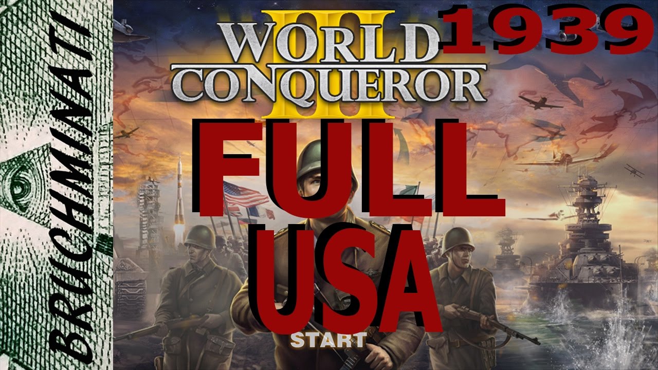 США 1939 Завоевание ПОЛНЫЙ World Conqueror 3