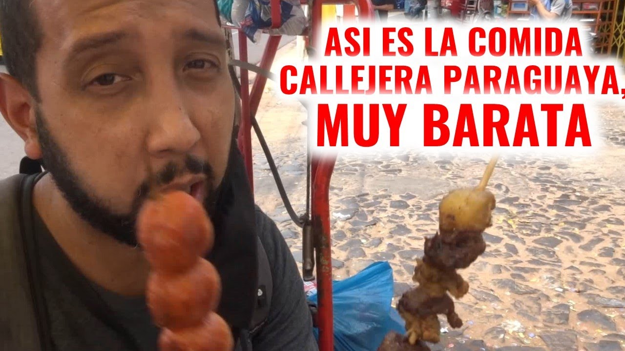 PROBANDO COMIDA CALLEJERA EN PARAGUAY