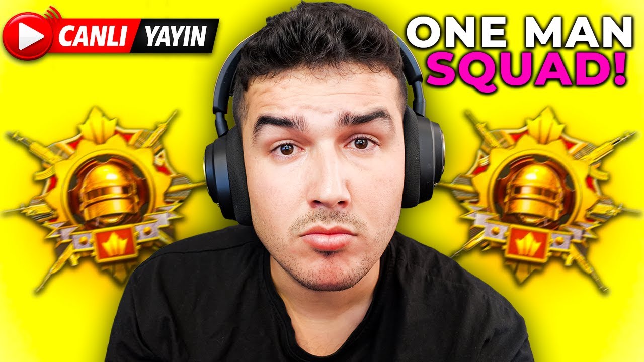 FATİH LİGİNDE TEK BAŞIMA ONE MAN SQUAD! (CANLI YAYIN) PUBG MOBILE