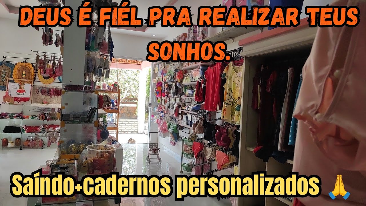 NA TUA LOJA JÁ ACONTECEU ISSO? SAÍNDO+CADERNOS PERSONALIZADOS🙏 DEUS É FIÉL PRA REALIZAR TEUS SONHOS.