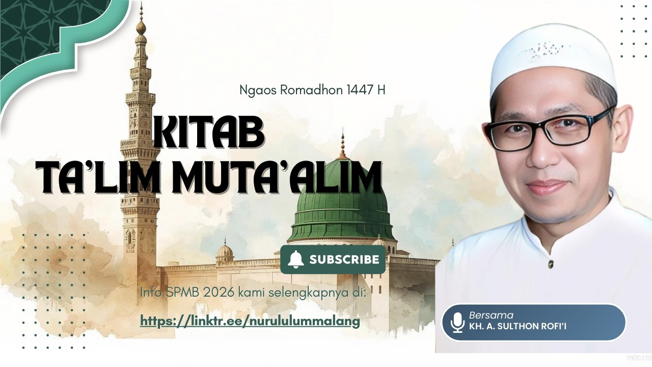 🔴 Ngaos📗Kitab Ta'lim Muta'allim | KH. Ahmad Sulthon Rofi'i