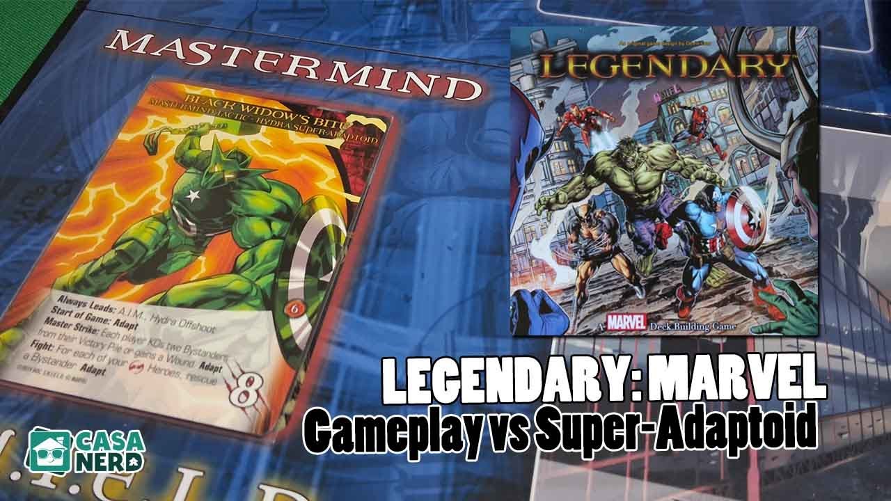 Legendary: A Marvel Deckbuilding Game - Gameplay vs Super-Adaptoid