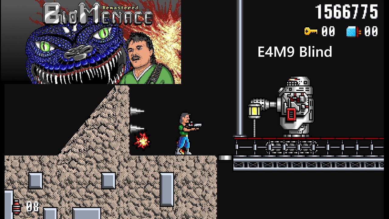 Bio Menace Remastered E4M9 Hard с комментариями