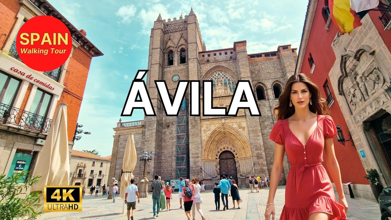 🇪🇦[4K 60fps] &Aacute;VILA 🗝⚔️ What an Enchanting Medieval City Nestled in the Heart of Spain! 😯😍