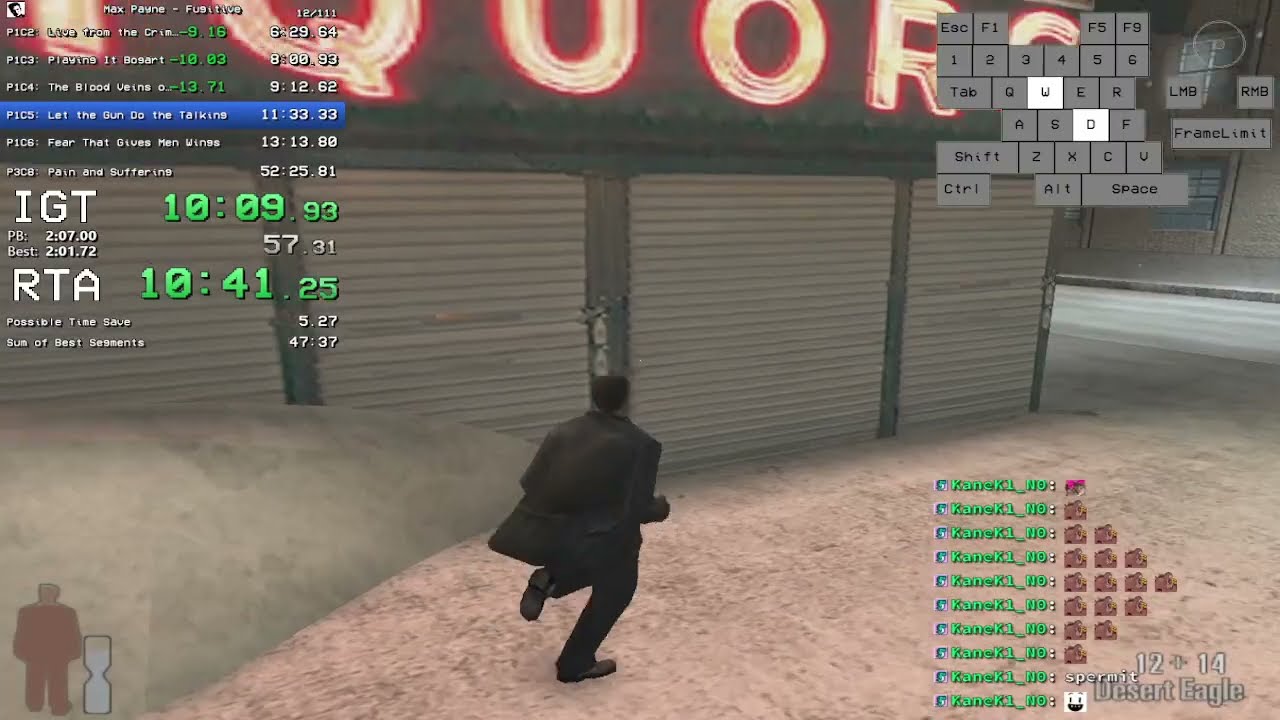 Max Payne - Fugitive Any% (50m 17s 014ms) [PB] 🏁