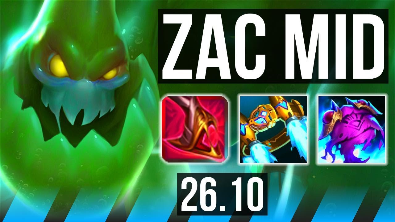 ZAC vs XERATH (MID) | Good KDA: 8/1/16 | EUNE Challenger | 26.10