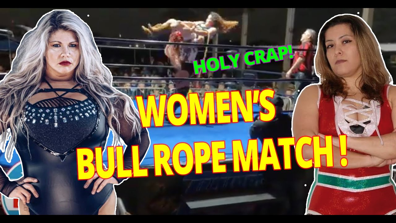 Womens Bull Rope Match! Kelsey Lynn VS Myka Madrid #Blood #womenswrestling