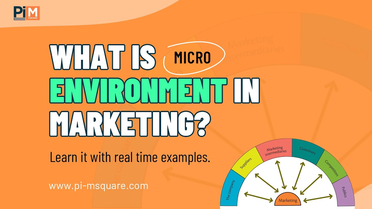 What is Micro Environment In Marketing? Marketing Environment | Pi-MSquare Academy