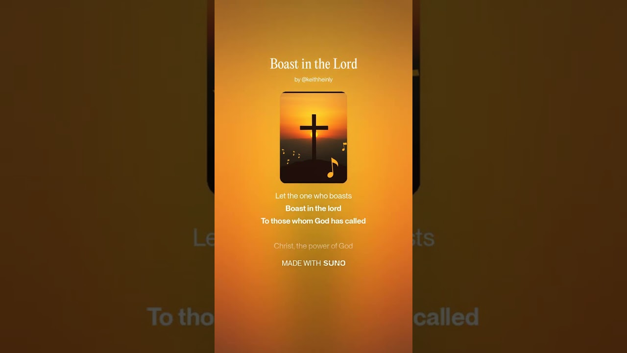Let the one Who Boasts