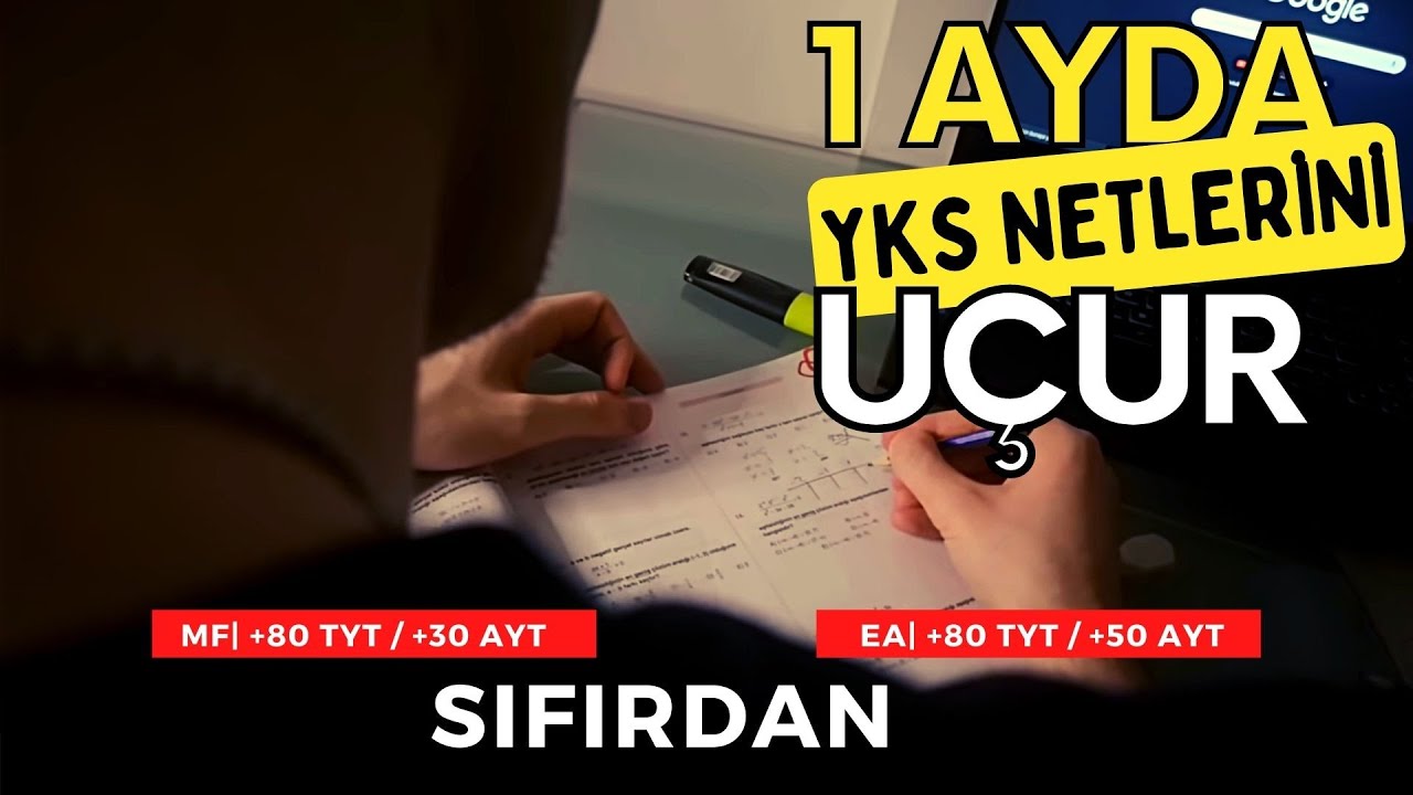 30 GÜNDE YKS NETLERİNİ UÇUR! (Hazır Çalışma Programı)