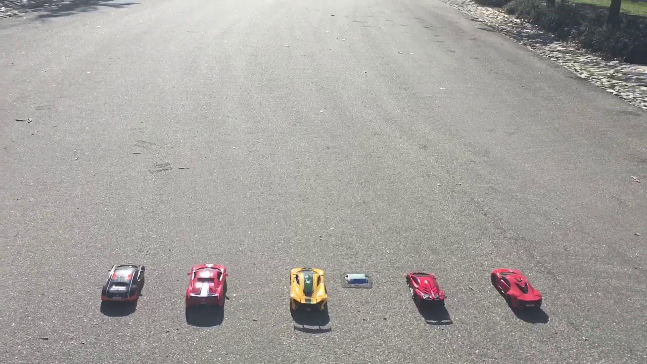 Drag Racers - Big Drag - RC McLaren vs Ferrari vs Bugatti vs Lykan vs Lamborghini