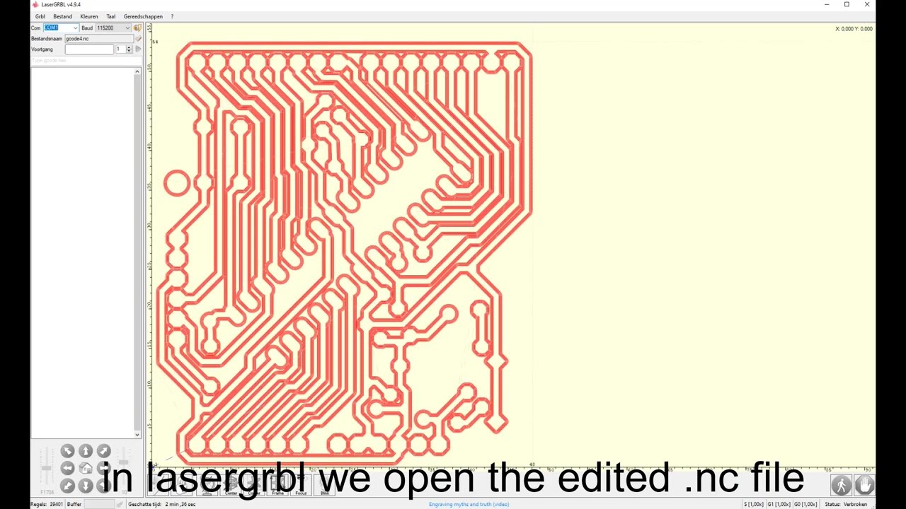 FlatCam gerber to gcode for laser plotting