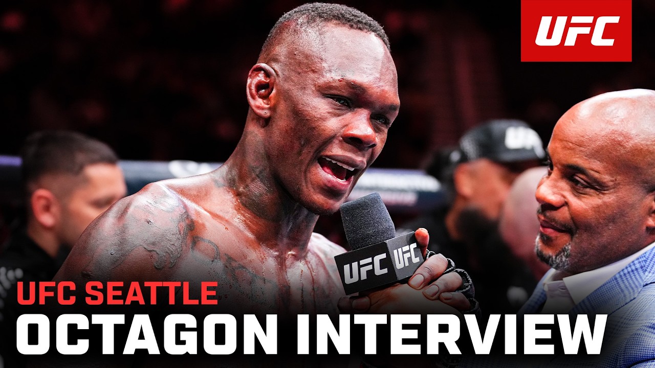 Интервью с Исраэлем Адесаньей в октагоне | UFC Сиэтл