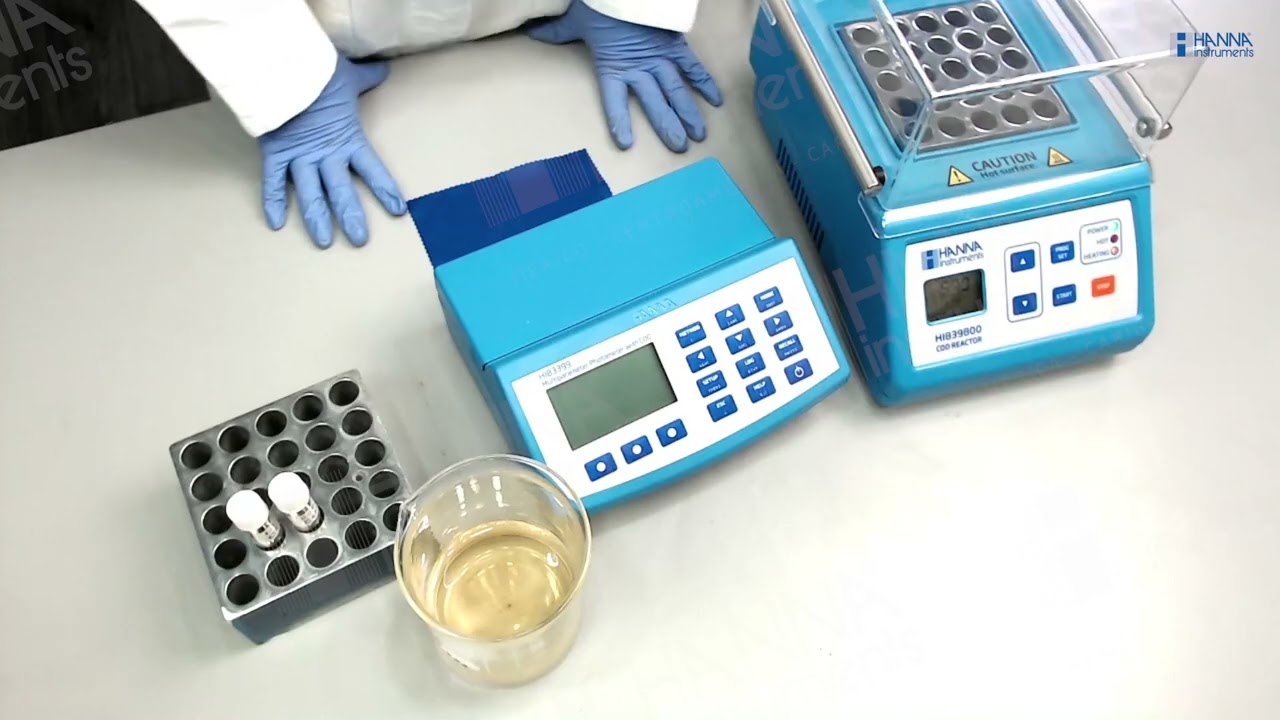 Determinación de DQO con el HI83399 y el termorreactor HI839800
