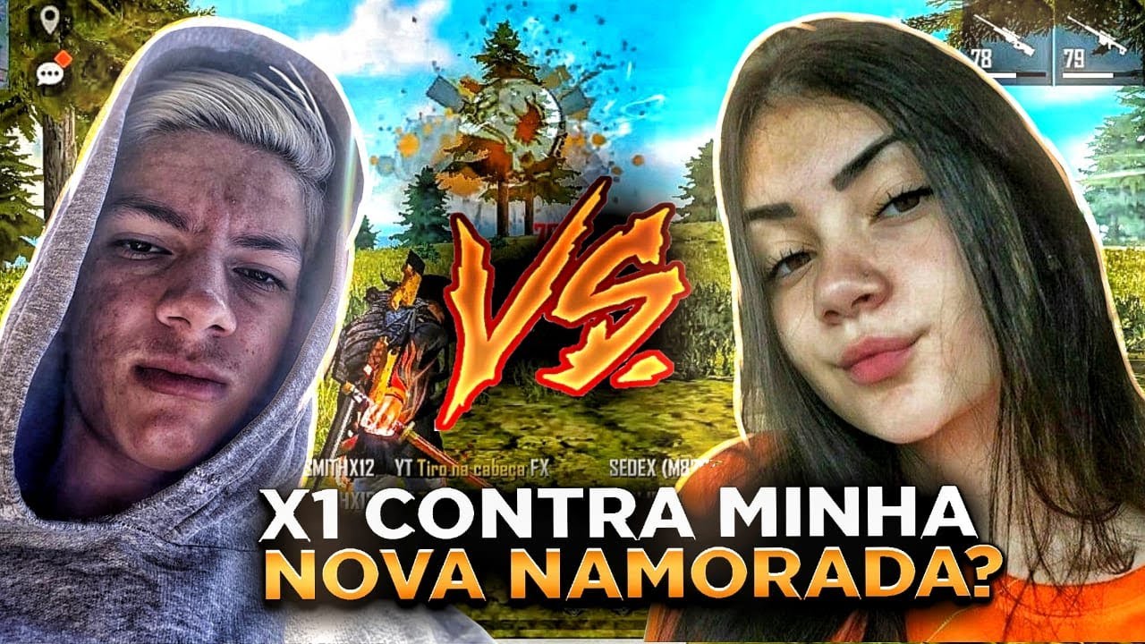 FUI X1 COM MINHA NOVA NAMORADA DO FREE FIRE?! 😯❤