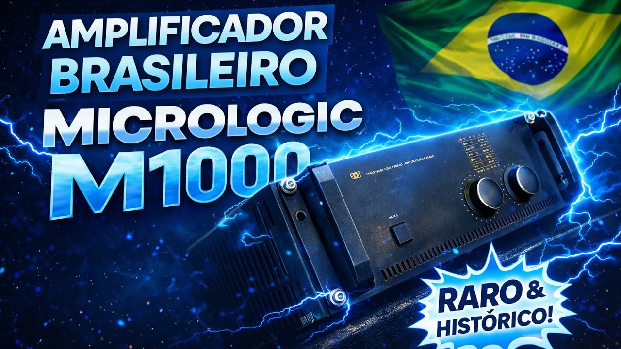 Micrologic M1000 - Primeiro Amplificador Profissional Fabricado no Brasil - História e Funcionamento