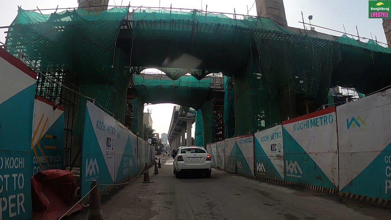 PETTA - SN JUNCTION METRO WORK PROGRESS|TRIPUNITHURA METRO|KMRL