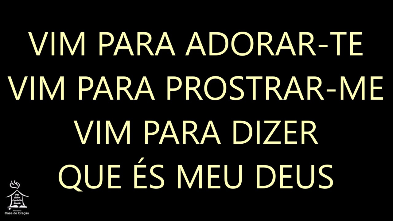 VIM PARA ADORAR-TE - Diante do Trono - PLAYBACK