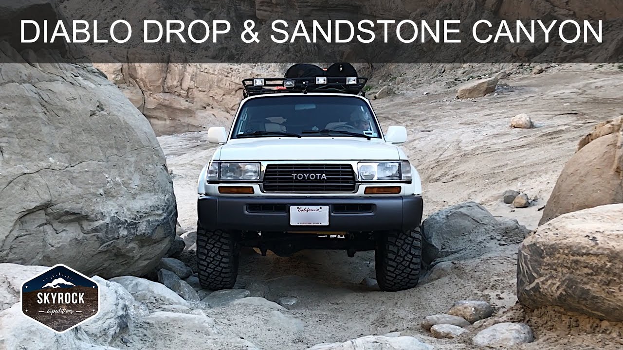 DIABLO DROP OFF and SANDSTONE CANYON Off-Road | FZJ80 Toyota Land Cruiser