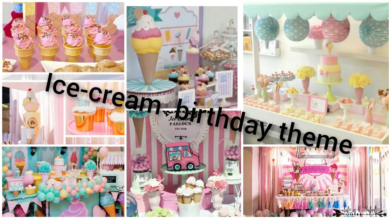ice cream birthday party ideas .summer birthday party decorations ideas