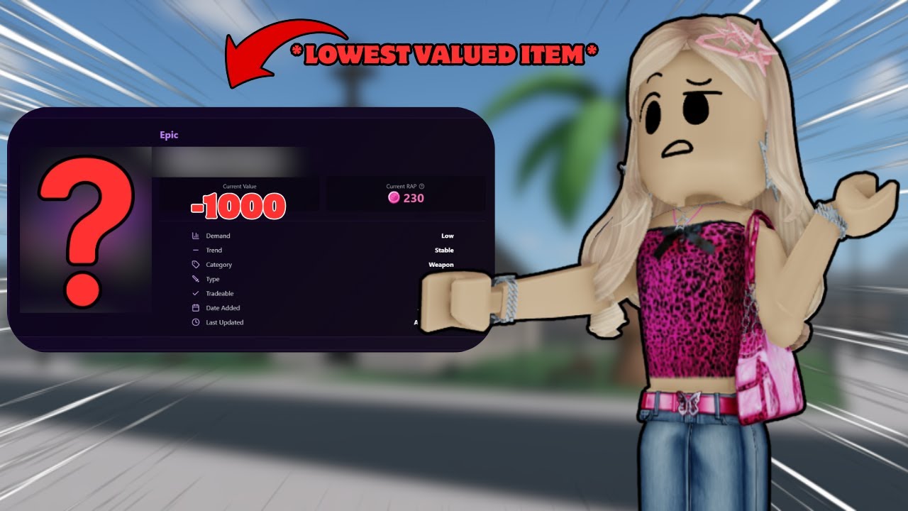 Самые НИЗКОЦЕННЫЕ предметы на BADDIES вообще плохие?!...(Roblox)
