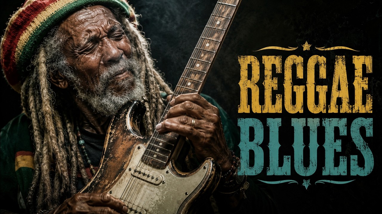 Reggae Blues Night 🎸 Smoky Pub Vibes | Soulful Guitar Blues for Relaxing & Unwinding