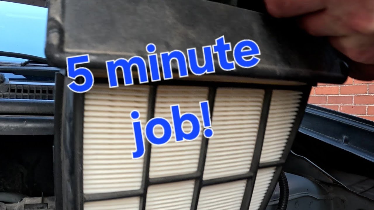 Nissan Sentra engine air filter change 2007-2012 mr20de