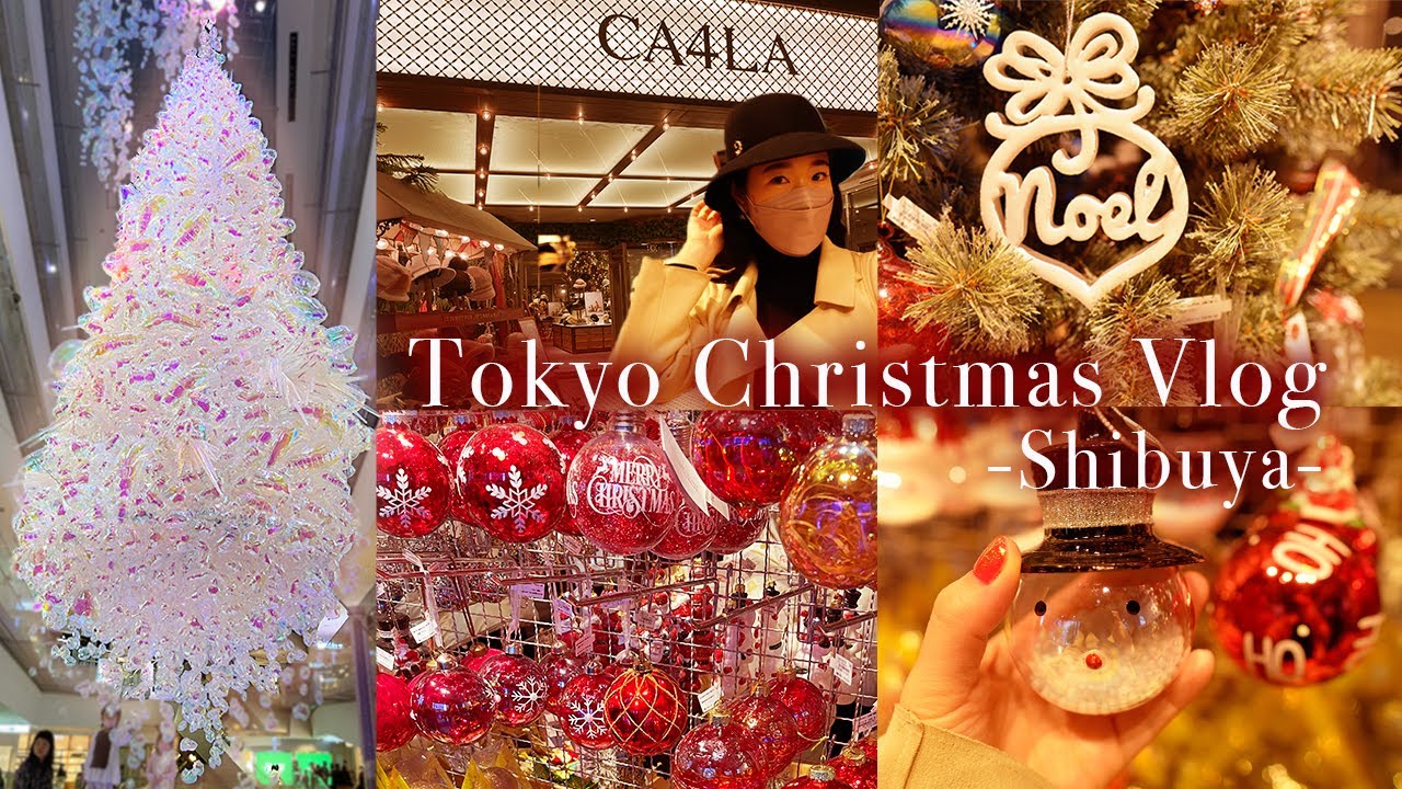 Tokyo is getting ready for Christmas || Christmas Lights, Decorations & Shopping in Shibuya