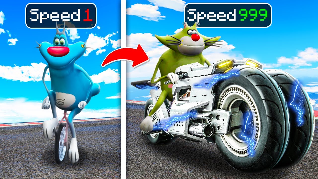 GTA 5 : Oggy Upgrade Speed 1 To Speed 9999