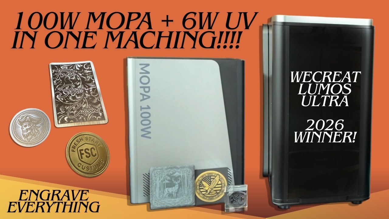 Лазерная лампа WeCreat Lumos Ultra одержала победу в лазерных войнах 2026 года (100 Вт MOPA + 6 В...