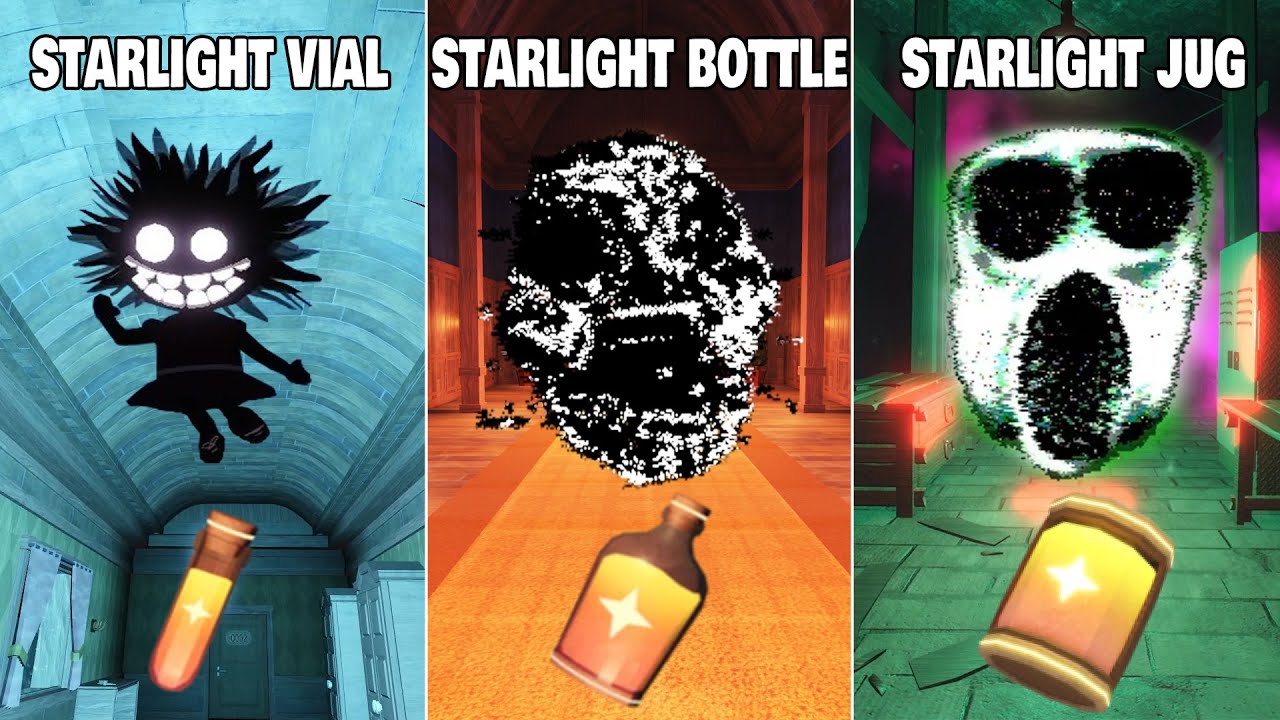 [ROBLOX] Starlight Jug vs Starlight Bottle vs Starlight Vial vs EVERY Monster In Doors