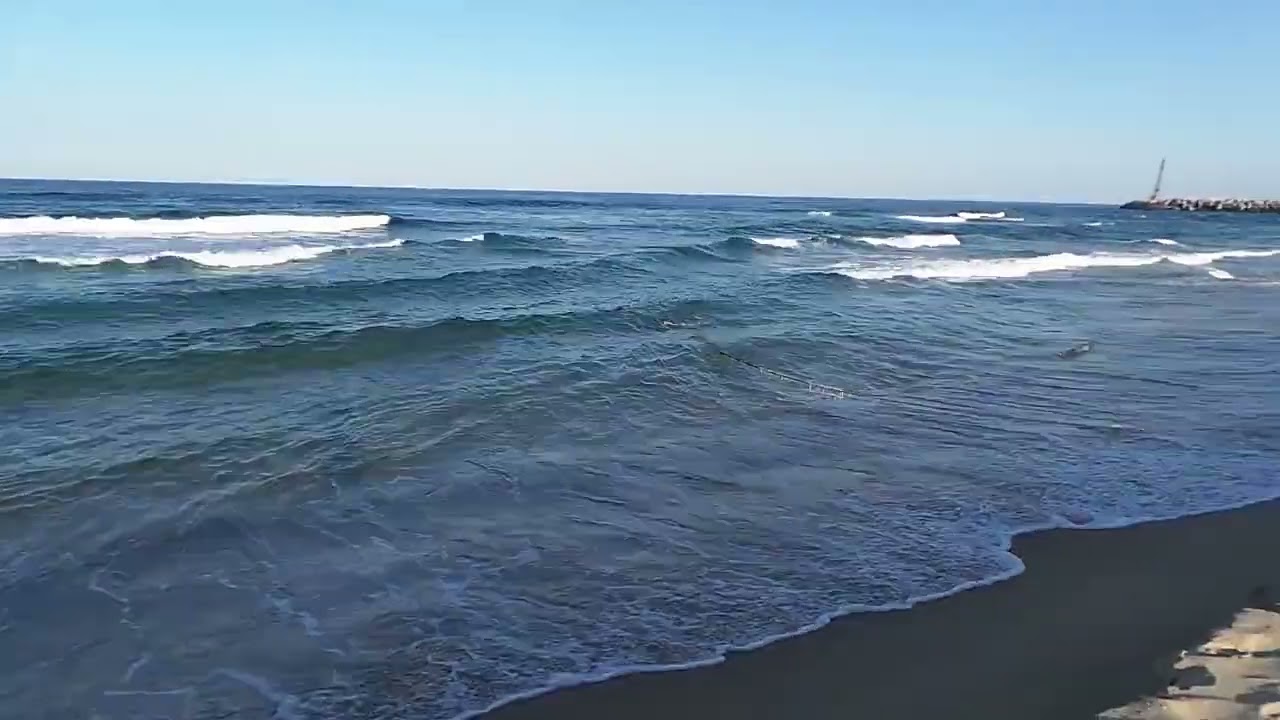 동해안 추암해변 파도