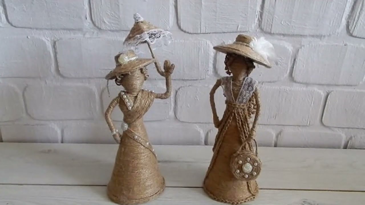Вы не поверите : милые барышни из джута!!!/Lovely young ladies from jute