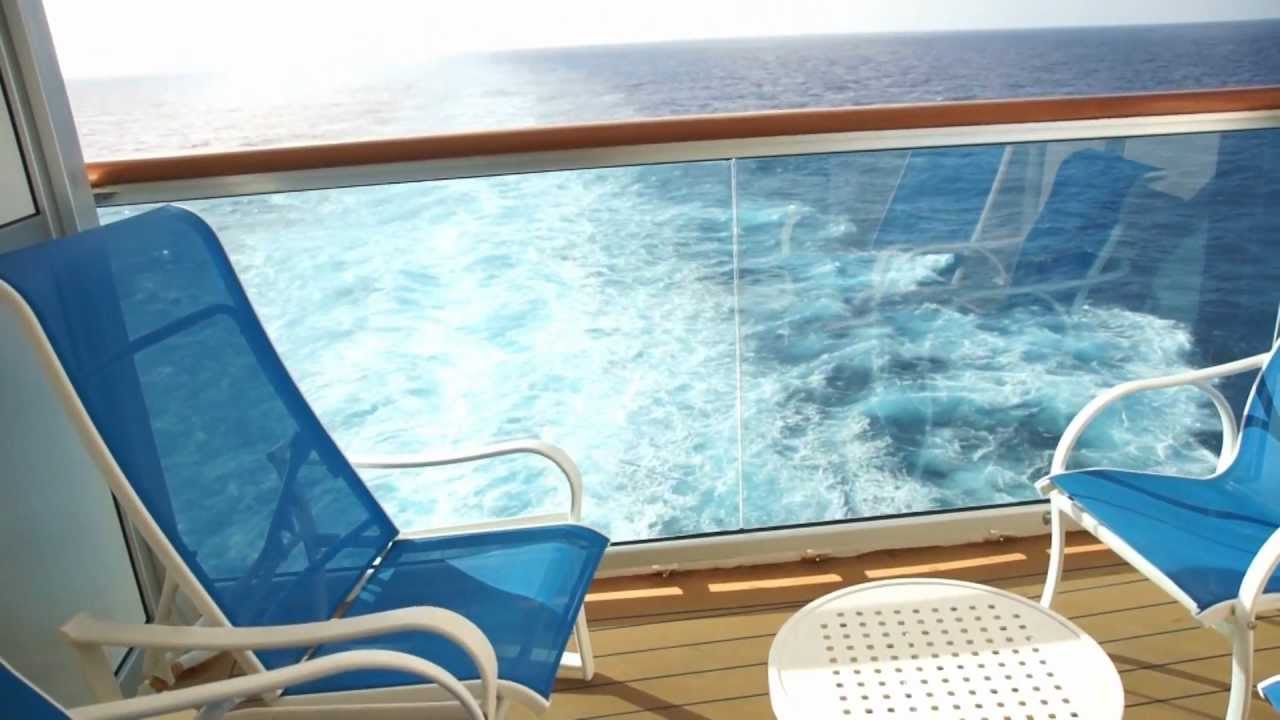 Ruby Princess Baja B754 Aft Balcony Room Beautiful Views!! HD