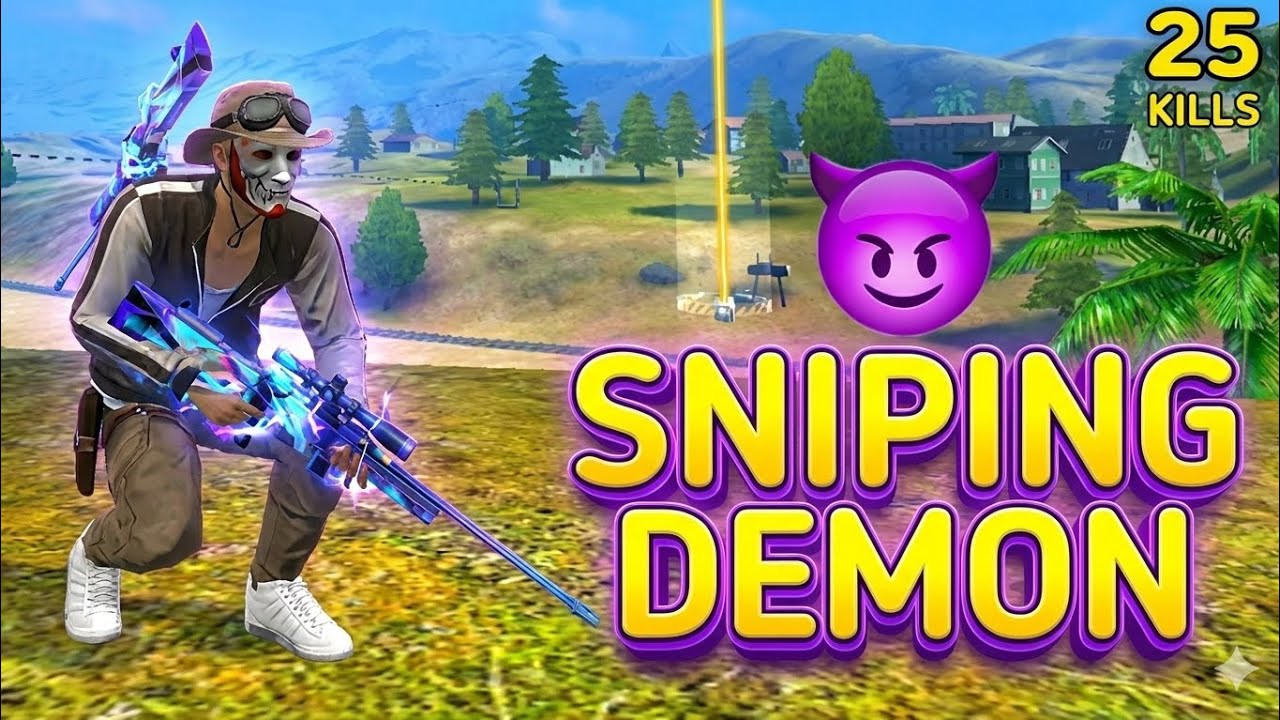 SOLO VS SQUAD || DEMONIC AIM 😈🔥 !! 2X SNIPER SOLO SNIPER WIPES SQUAD || MOBILE 📱 FREE FIRE 🔥