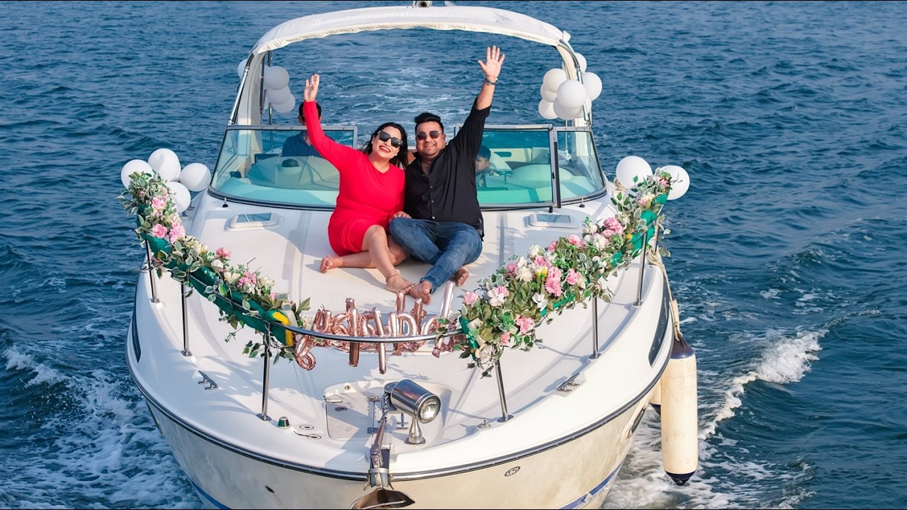 Celebrate Birthday & Love on Nautica Yacht Goa 🎉💍 | Sunset, Drone, Dolphins & More | Das Tourism
