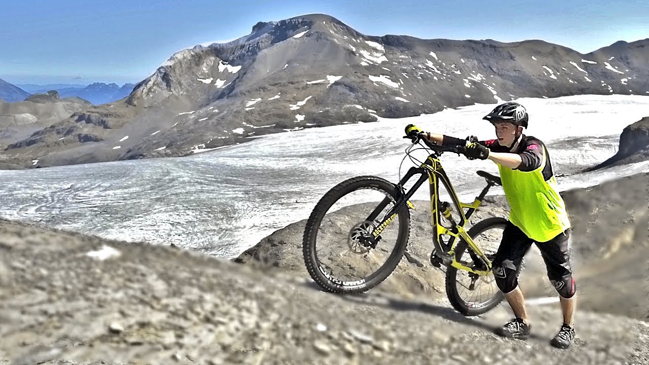 EPIC MTB Adventure in SWITZERLAND - 30Km from a Glacier Down To The Valley