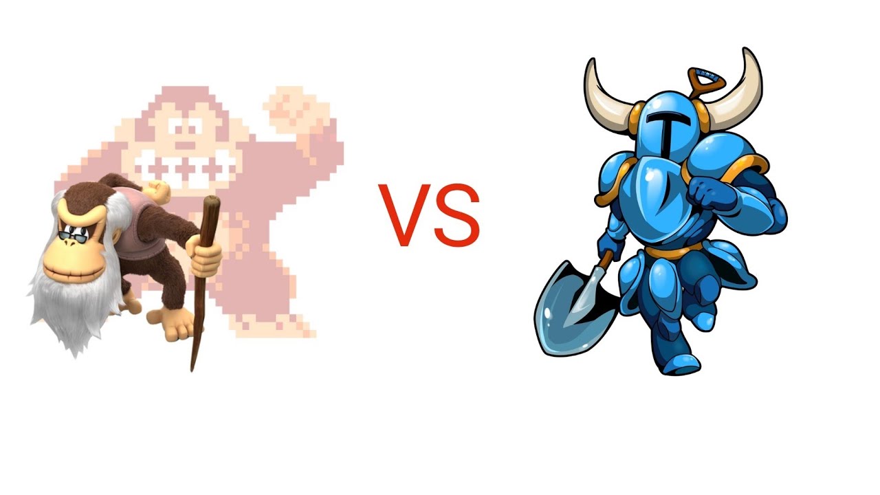 mugen cranky Kong(donkey Kong sr) vs shovel knight 