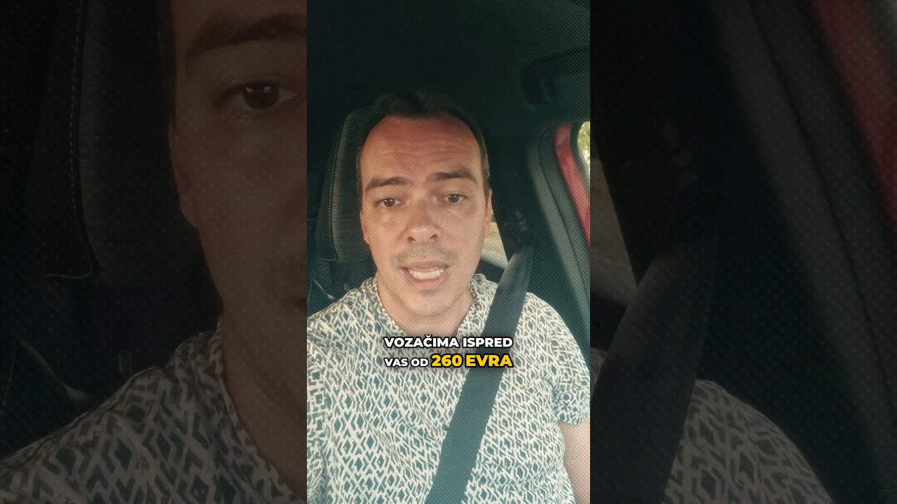 30 evra je kazna za otvoren prozor #novakcickovic #automobile #novak #cartips #pricesanovakom
