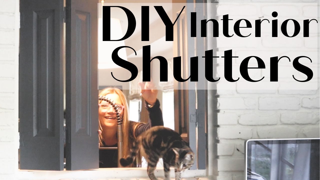 DIY interior window shutters