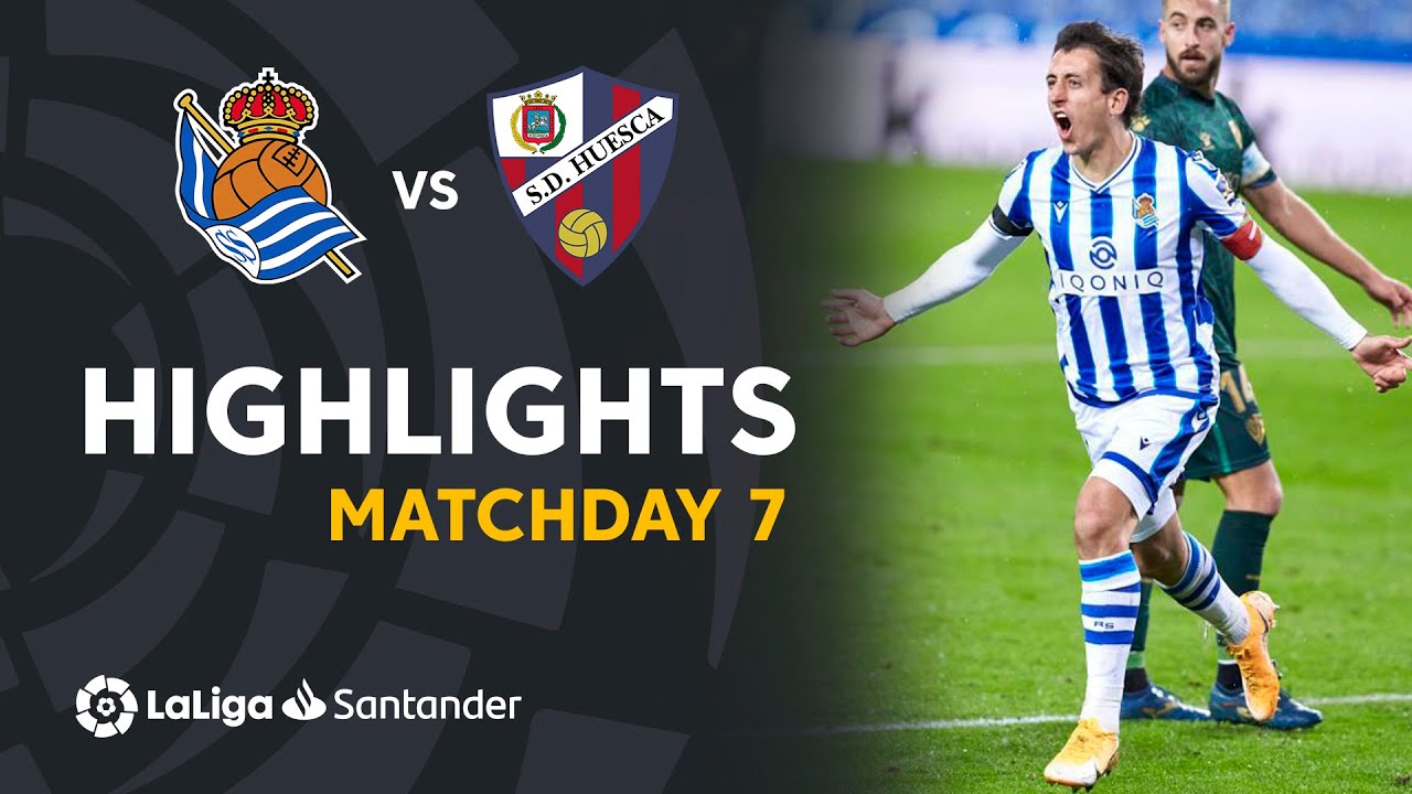 Highlights Real Sociedad vs SD Huesca (4-1)
