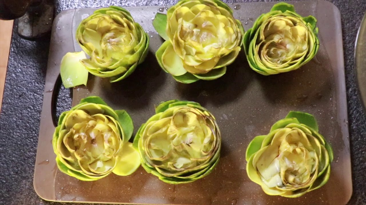 Alcachofas rápidas y faciles al horno