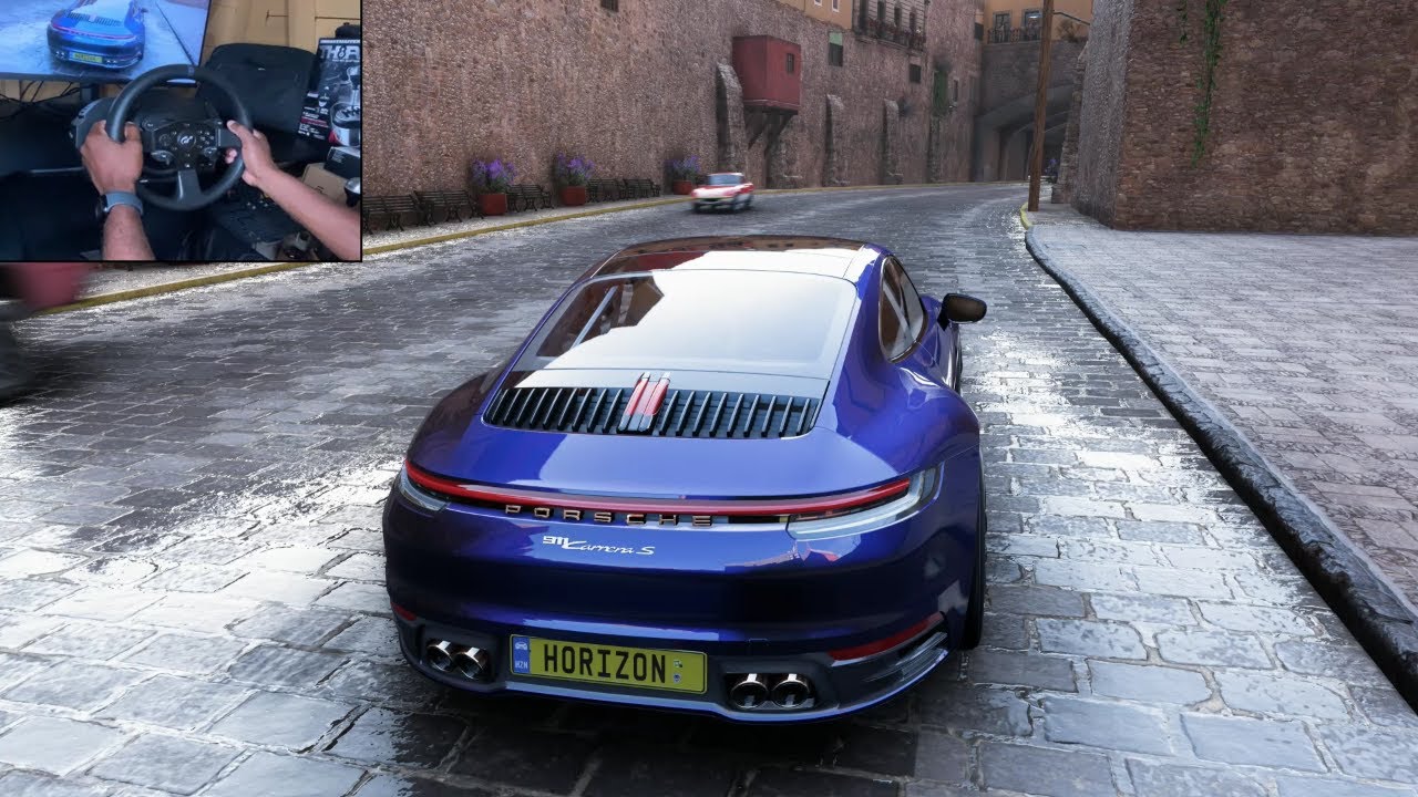 Porsche 911 Carrera S - Forza Horizon 5 | Thrustmaster T300RS Steering Wheel Gameplay